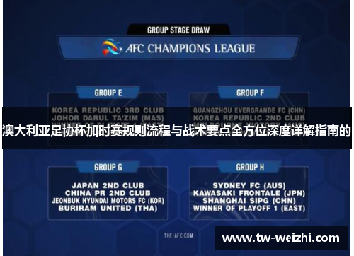 澳大利亚足协杯加时赛规则流程与战术要点全方位深度详解指南的